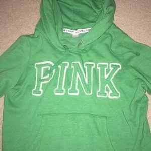 VS PINK Hoodie- beautiful green!
